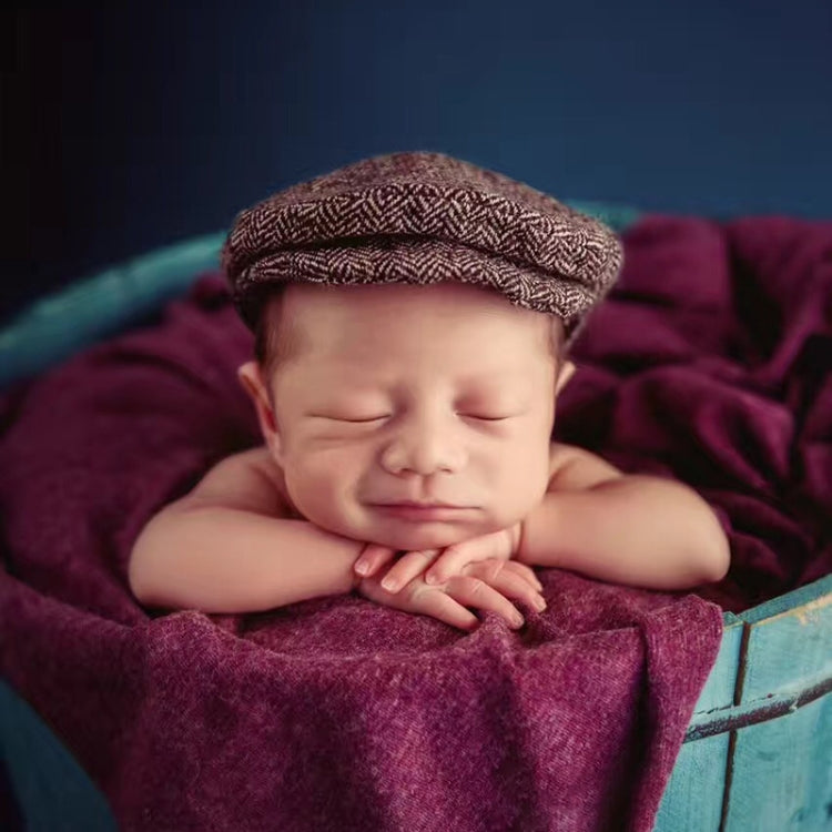 Newborn Baby Photography Props Photo Shoot Outfits Infant Cap Cabbie Hat with Bowtie Set