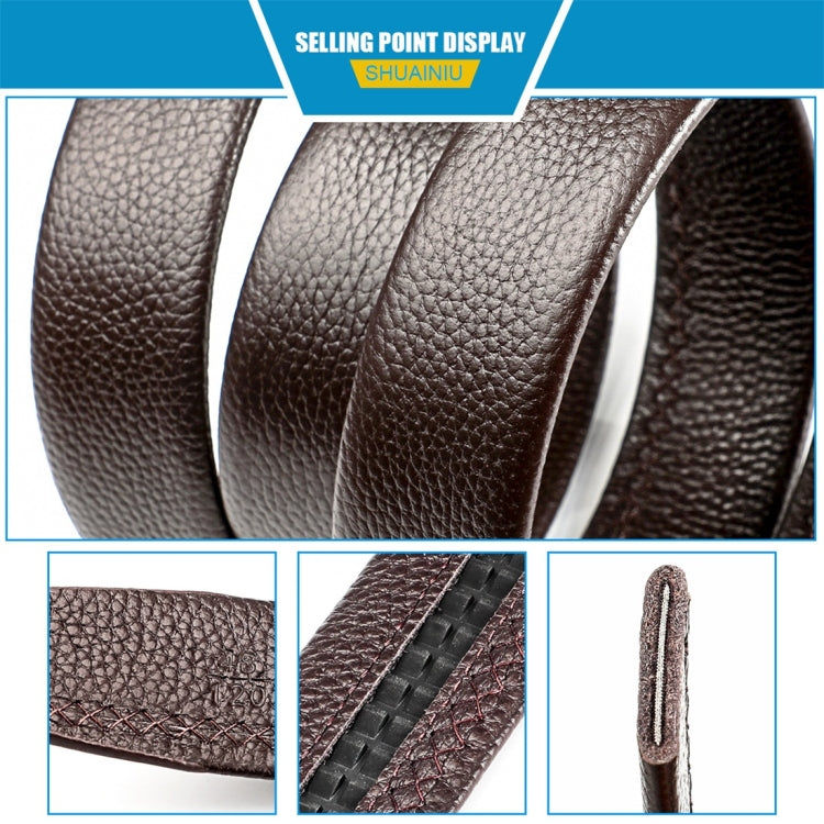 Men Casual Cow Leather Belt Waistband, Length: 110cm