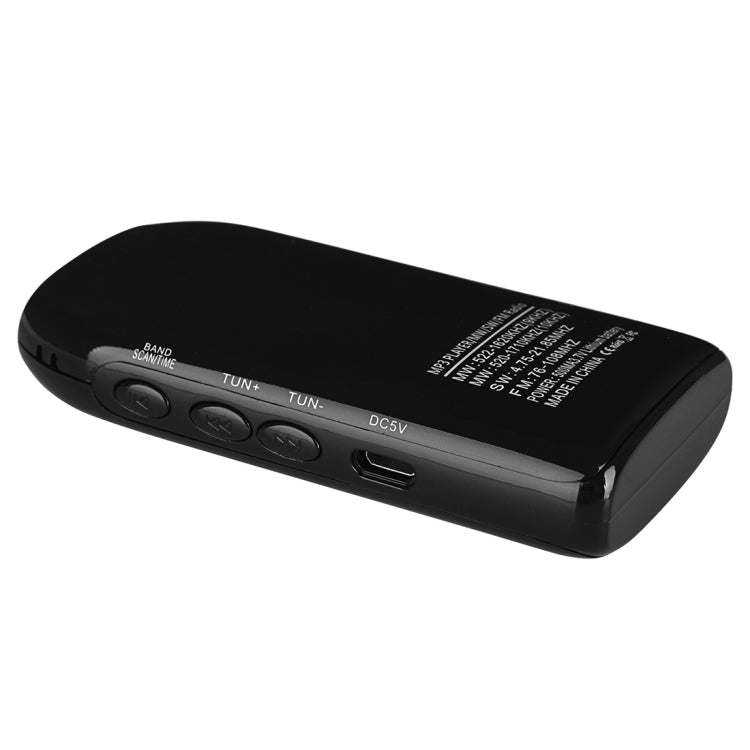 K-605 Portable FM / AM / SW Full Band Stereo Radio, Support TF Card