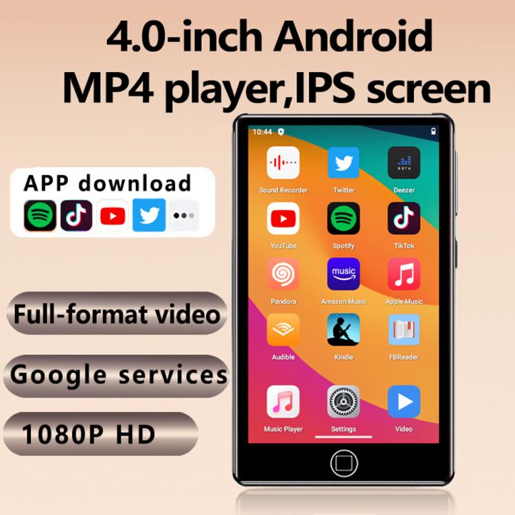 UNIWA MP004 4.0 inch IPS Screen Android 14 AI Smart Music Player Mini Tablet PC 3GB+32GB