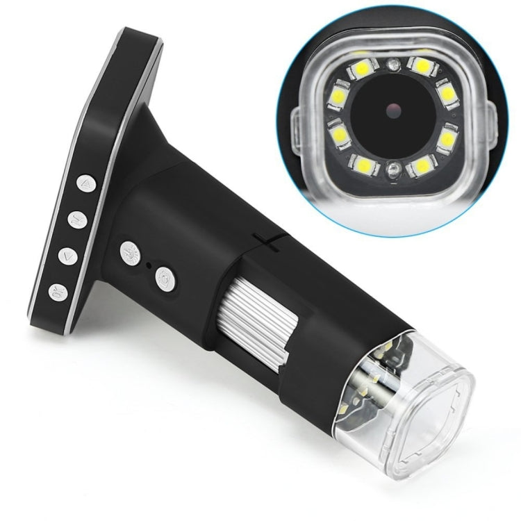 500X Zoom Magnifier 3MP Image Sensor USB Digital Microscope with 2.5 inch Screen & 8 LED & Professional Stand, Support TF Card