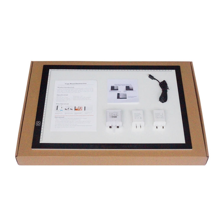 A3 8W 5V LED USB Stepless Dimming Acrylic Scale Copy Boards Anime Sketch Drawing Sketchpad with USB Cable & Power Adapter