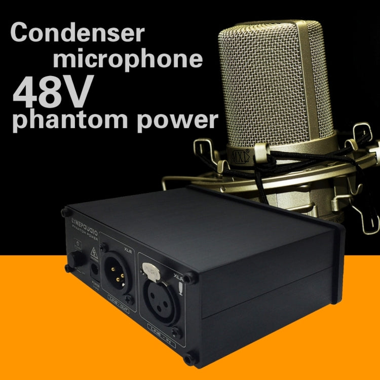 LINEPAUDIO A963 48V Pro Condenser Microphone Phantom Power Source