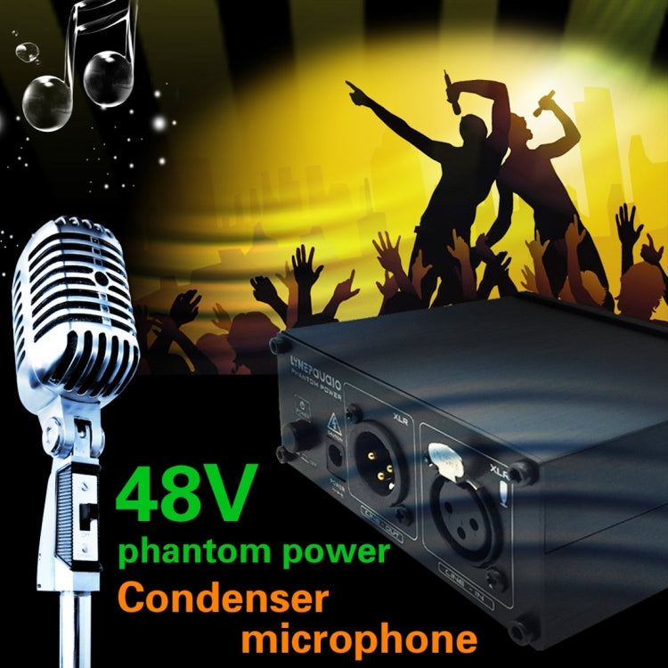 LINEPAUDIO A963 48V Pro Condenser Microphone Phantom Power Source