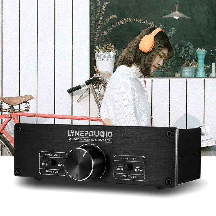 LINEPAUDIO A967 Full-balanced Passive PreAmp Active Speaker Two-channel Volume Controller