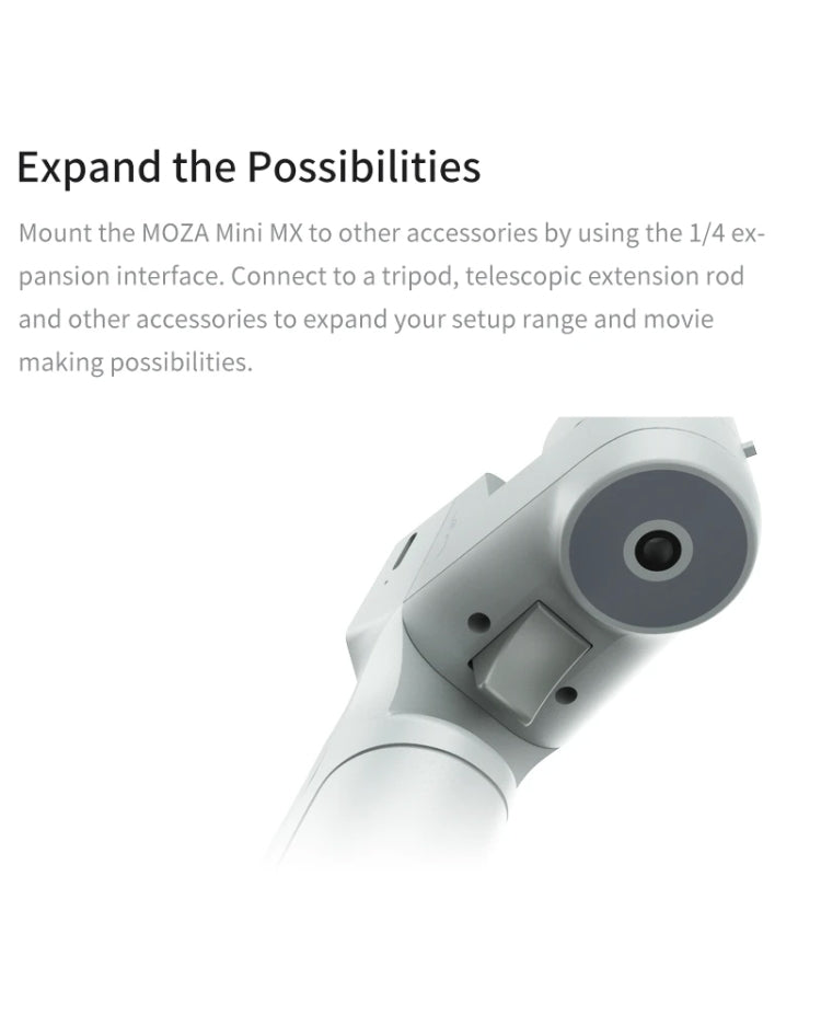 MOZA Mini MX 3 Axis Foldable Handheld Gimbal Stabilizer for Action Camera and Smart Phone