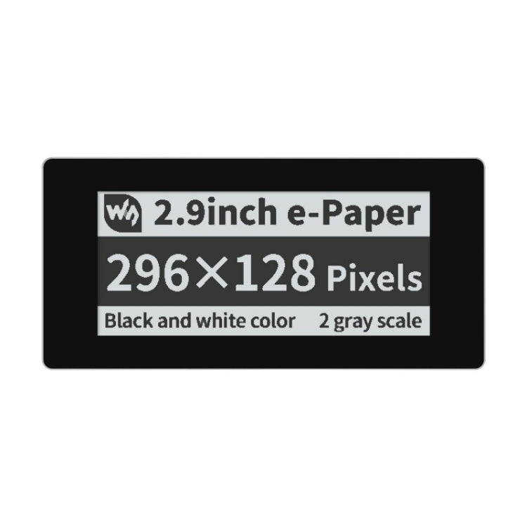 Waveshare 2.9 inch 296 x 128 Pixel Touch Black / White e-Paper Module for Raspberry Pi Pico, SPI Interface, 20051
