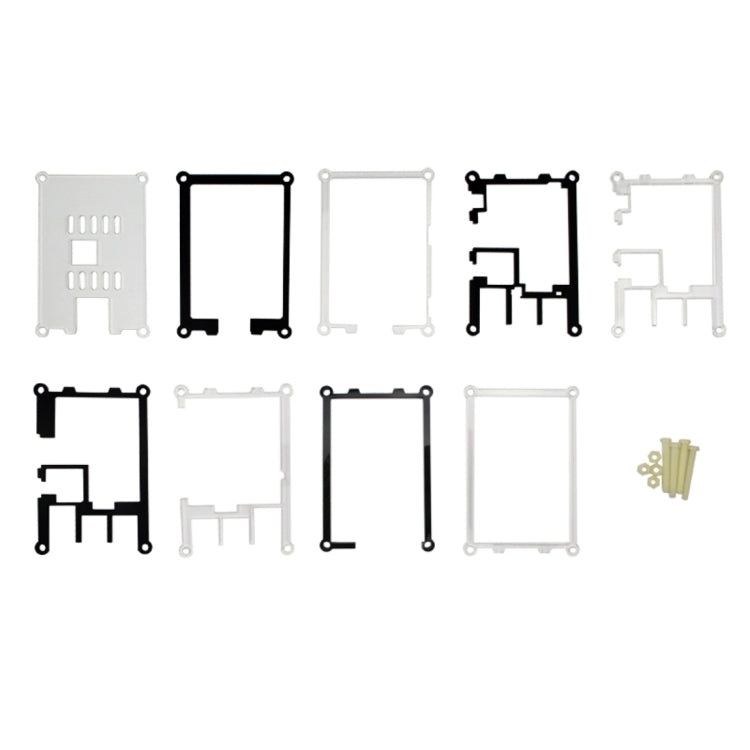 9 Layers Acrylic Box Shell Case with Cooling Fan for Raspberry pi 3