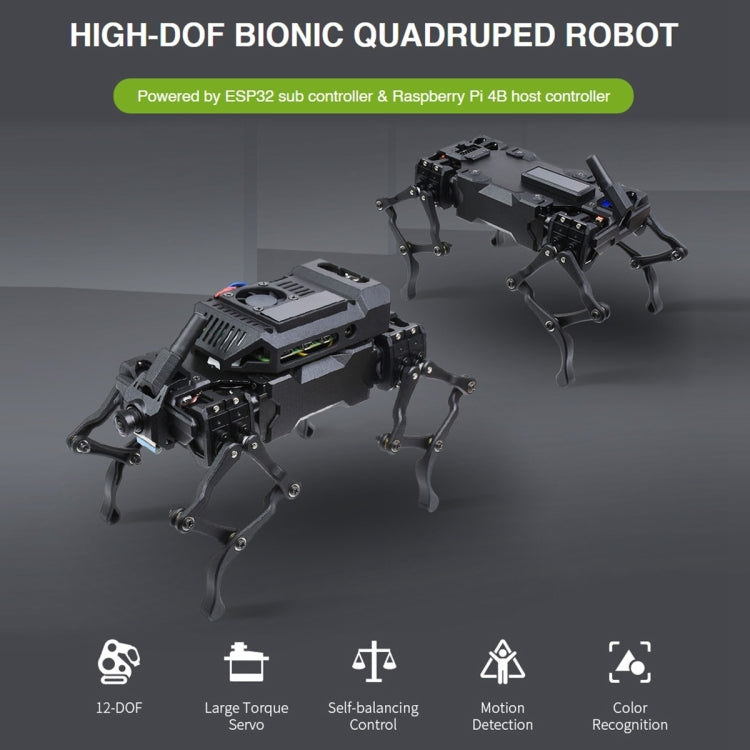Waveshare WAVEGO 12-DOF Bionic Dog-Like Robot, Basic Version