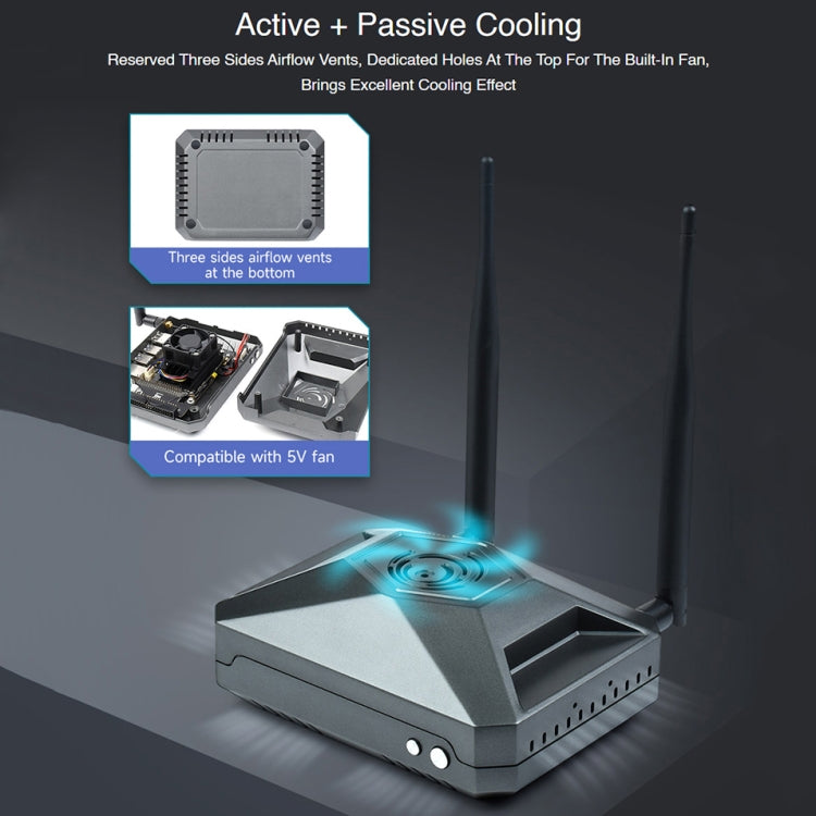 Waveshare Aluminum Case Type F for Jetson Nano Development Kit