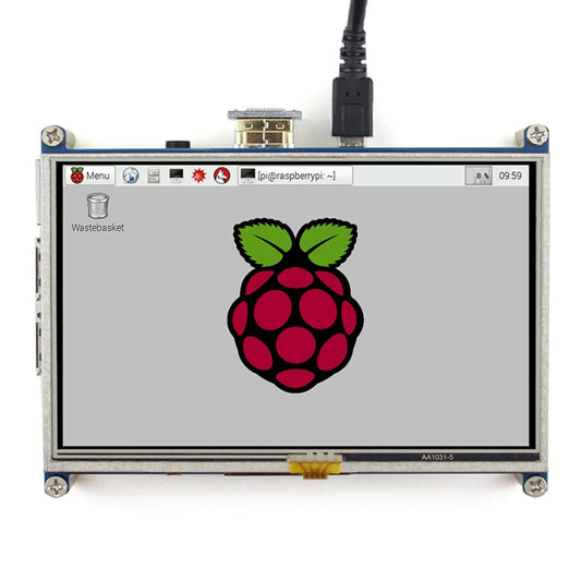 WAVESHARE 5 Inch HDMI LCD 800x480 Touch Screen  for Raspberry Pi, 5 Inch HDMI LCD