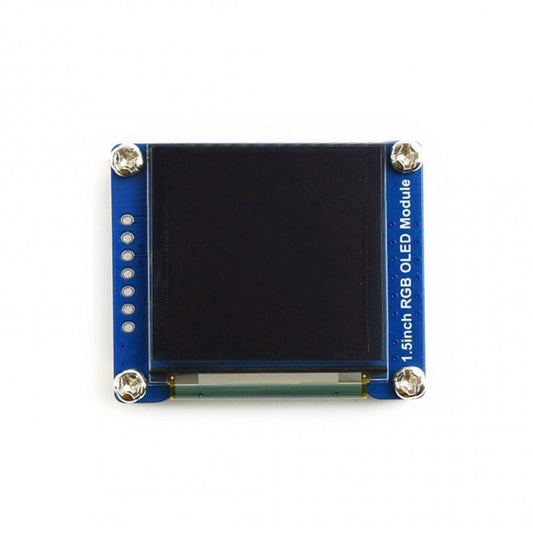 WAVESHARE 128x128 General 1.5inch RGB OLED Display Module 16-bit High Color with SPI Interface, 1.5inch  OLED