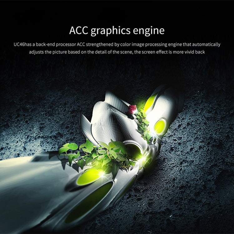 UC68 1200 Lumens HD 800 x 480 Digital LED Projector with Remote Control, Support USB / SD / VGA / HDMI