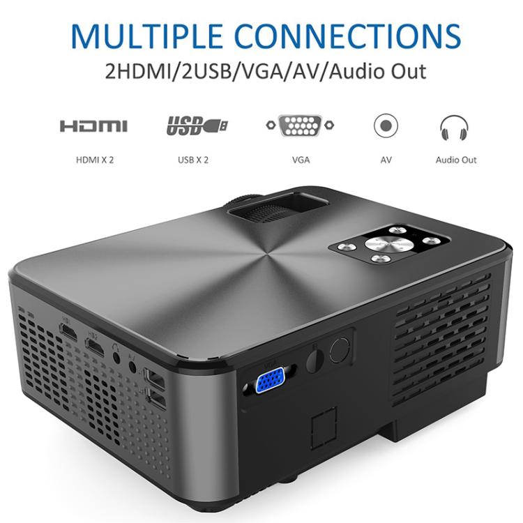 Cheerlux C9 1280x720 720P HD Smart Projector, Support HDMI x 2 / USB x 2 / VGA / AV