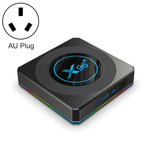 X96 X4 8K Smart TV BOX Android 11.0 Media Player with Remote Control, Amlogic S905X4 Quad Core ARM Cortex A55, RAM: 4GB, ROM: 64GB, Support 100M, Dual Band WiFi, Bluetooth, EU Plug, 4GB+64GB