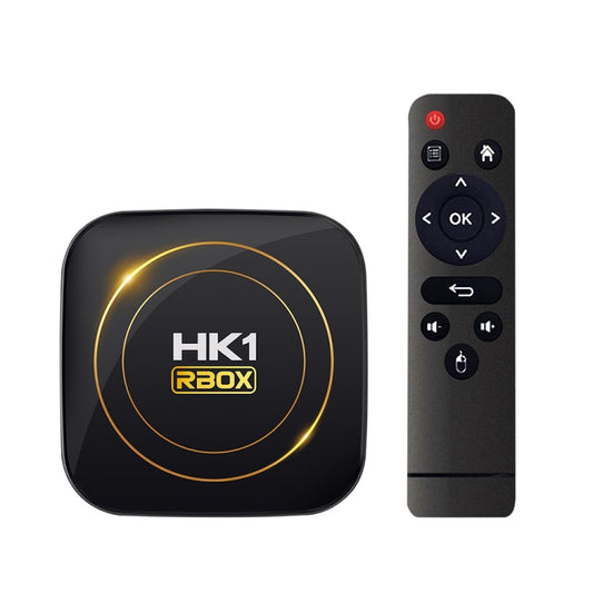 HK1 RBOX-H8S 4K Ultra HD Android 12.0 Smart TV Box with Remote Control, Allwinner H618 Quad-Core, 4GB+64GB, 4GB+64GB