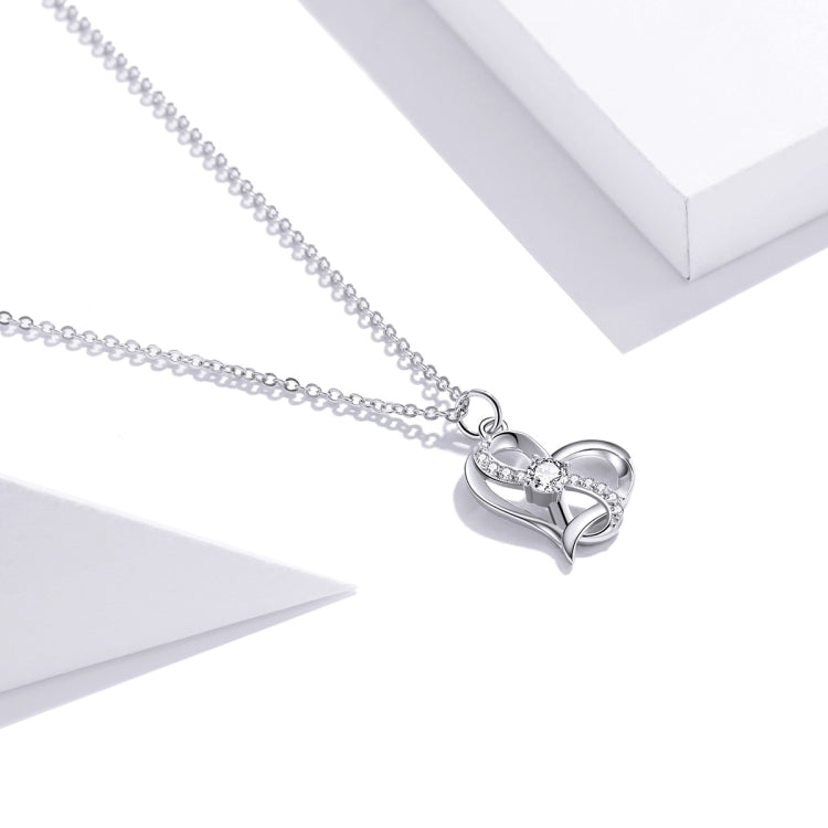 S925 Sterling Silver Heart To Heart Women Nacklace Jewelry