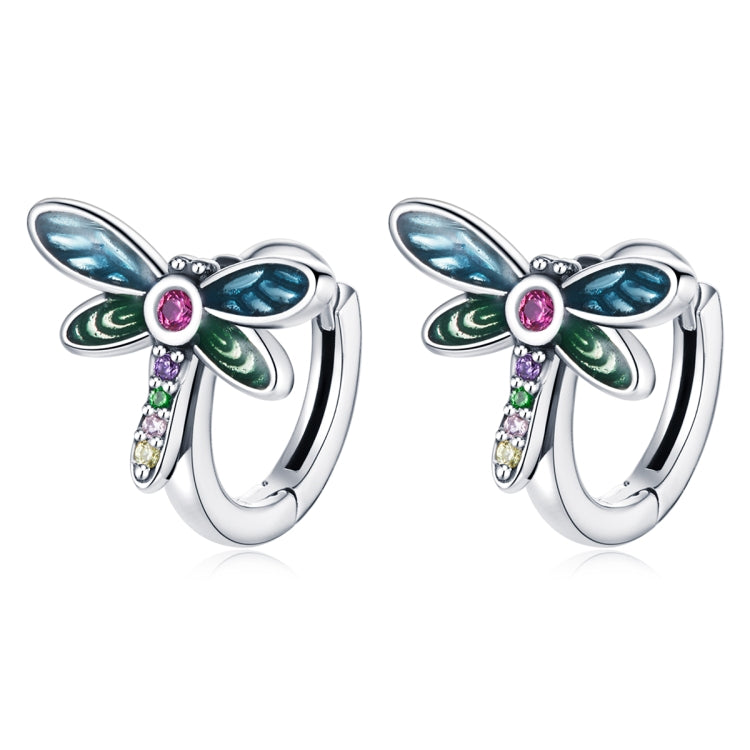 S925 Sterling Silver Vintage Dragonfly Ear Studs Women Earrings
