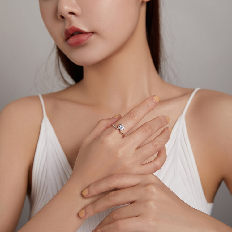 S925 Sterling Silver Love In The Palm Of Your Hand Women Ring, 8