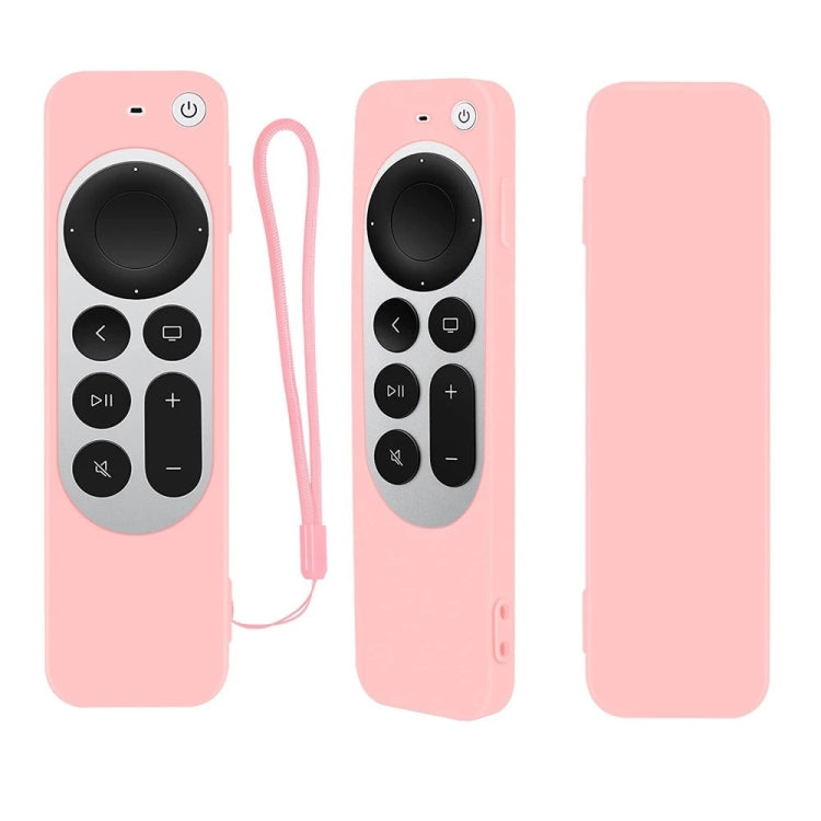 Silicone Protective Case Cover with Rope For Apple TV 4K 4th Siri Remote Controller