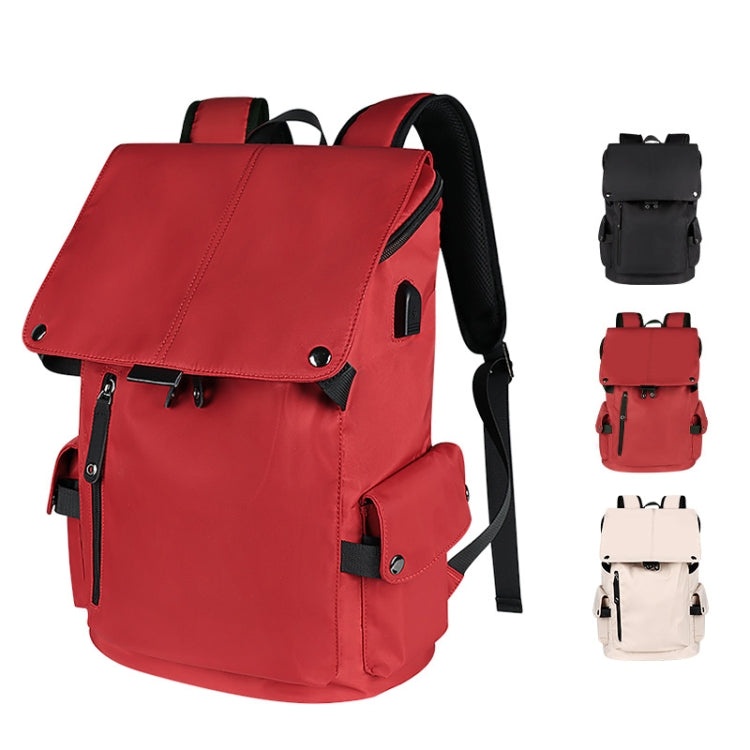 SJ02 13-15.6 inch Universal Large-capacity Laptop Backpack with USB Charging Port
