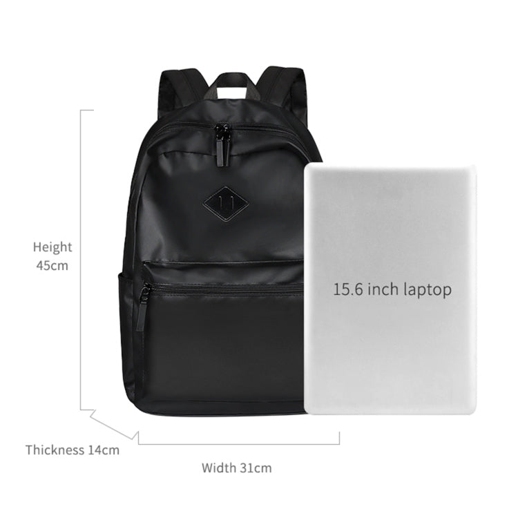 SJ03 13-15.6 inch Universal Large-capacity Laptop Backpack with USB Charging Port & Headphone Port