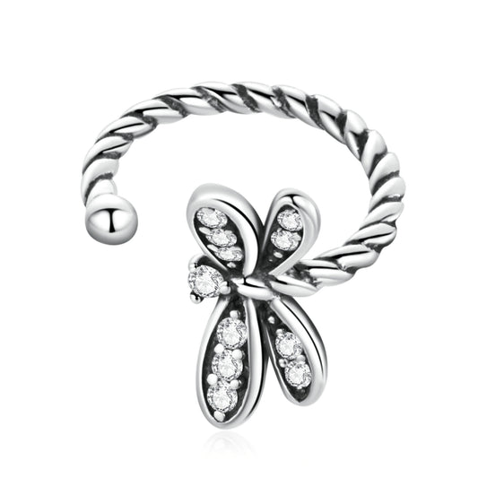 S925 Sterling Silver Exquisite Dragonfly Women Earrings