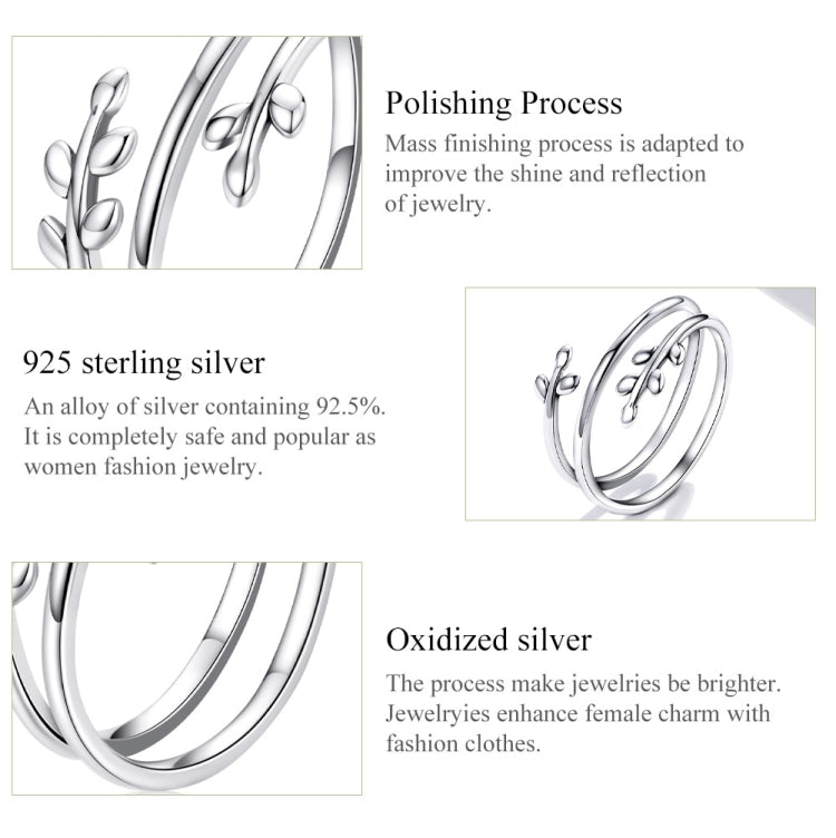 S925 Sterling Silver Multi-loop Wicker Women Open Ring