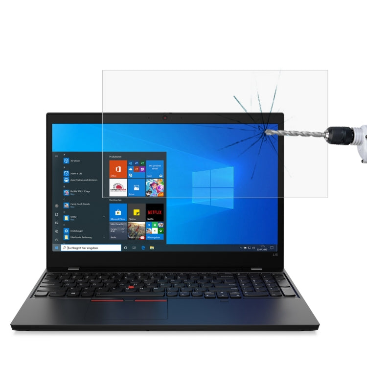 Laptop Screen HD Tempered Glass Protective Film, For ThinkPad E15 15.6 inch, For ThinkPad E590 15.6 inch, For ThinkPad E595 15.6 inch, For ThinkPad L15 15.6 inch, For ThinkPad L590 15.6 inch, For ThinkPad P15s 15.6 inch, For ThinkPad P15v 15.6 inch    ...