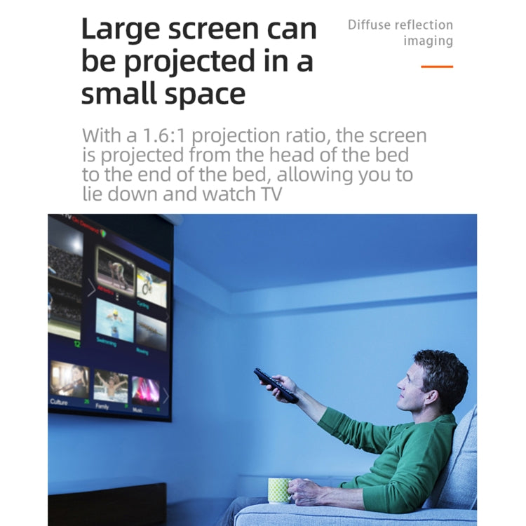 T20 320x240 400 Lumens Portable Home Theater LED HD Digital Projector, Same Screen Version,