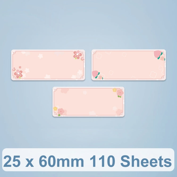 Thermal Printing Label Paper For NiiMbot D101 / D11, 25 x 39mm 160 Sheets, 14 x 60mm 110 Sheets, 25 x 60mm 110 Sheets, 20 x 75mm 90 Sheets