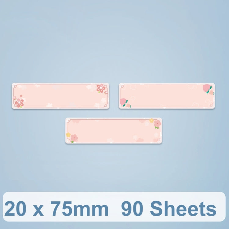 Thermal Printing Label Paper For NiiMbot D101 / D11, 25 x 39mm 160 Sheets, 14 x 60mm 110 Sheets, 25 x 60mm 110 Sheets, 20 x 75mm 90 Sheets