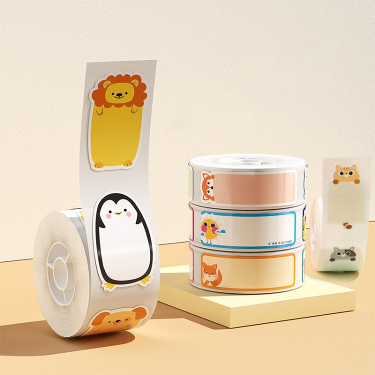 Thermal Printing Label Paper For NiiMbot D101 / D11, 25 x 50mm 130 Sheets Look Here, 25 x 50mm 130 Sheets Cherry Blossom Knot