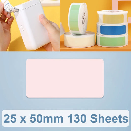 Thermal Printing Label Paper Stickers For NiiMbot D101 / D11, 25 x 50mm 130 Sheets Pink, 25 x 50mm 130 Sheets Mint Green, 25 x 50mm 130 Sheets Lemon Yellow