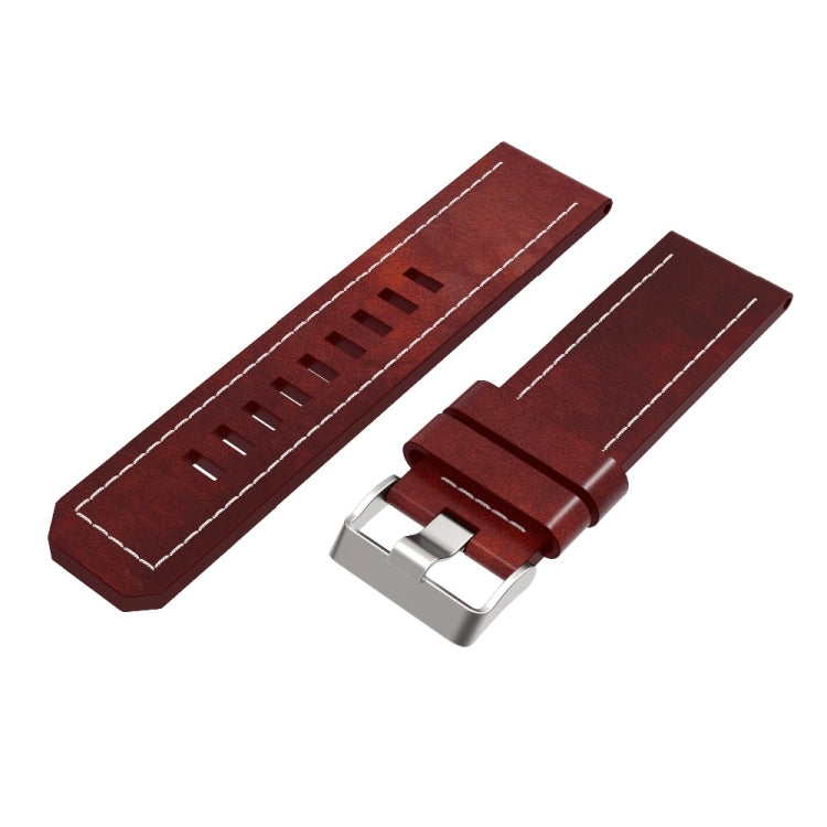 (With sewing thread) Quick-release Leather Strap