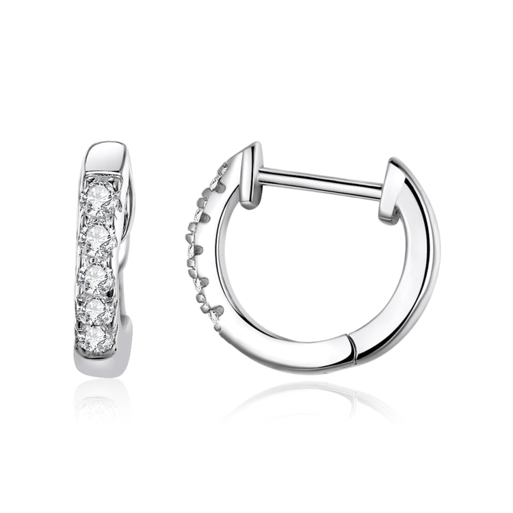 S925 Sterling Silver Simple Ear Buckle Women Earrings