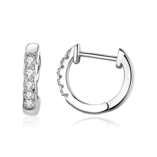 S925 Sterling Silver Simple Ear Buckle Women Earrings