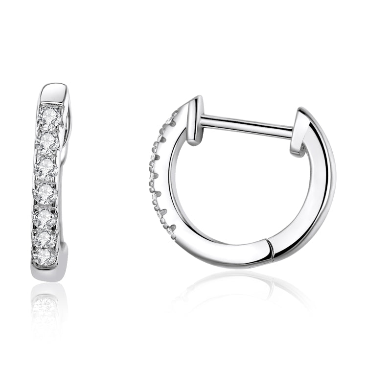 S925 Sterling Silver Simple Ear Buckle Women Earrings