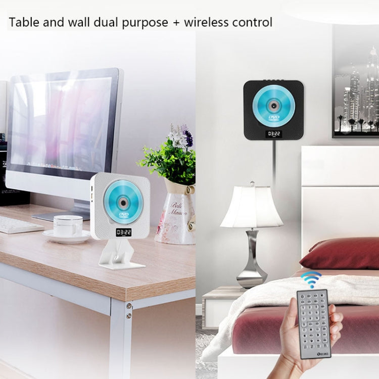 Kecag KC-608 Wall Mounted HD DVD Player Bluetooth CD Player, KC-608(White), KC-608(Blue), KC-608(Black)