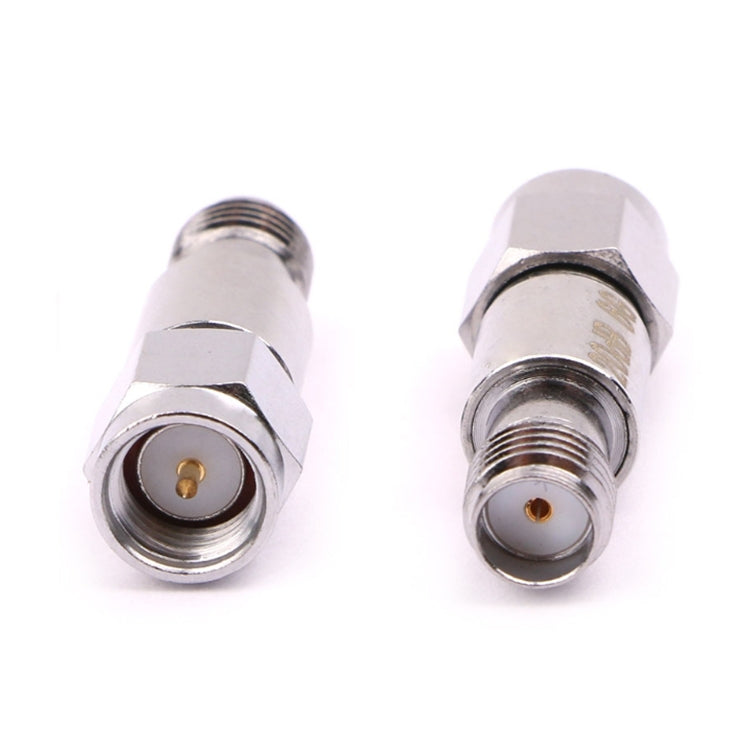 SMA Attenuator DC-6GHz SMA Coaxial Fixed Connectors, 1dBi, 2dBi, 3dBi, 5dBi, 6dBi, 8dBi, 9dBi, 10dBi, 15dBi, 25dBi, 30dBi, 40dBi, 50dBi, 60dBi