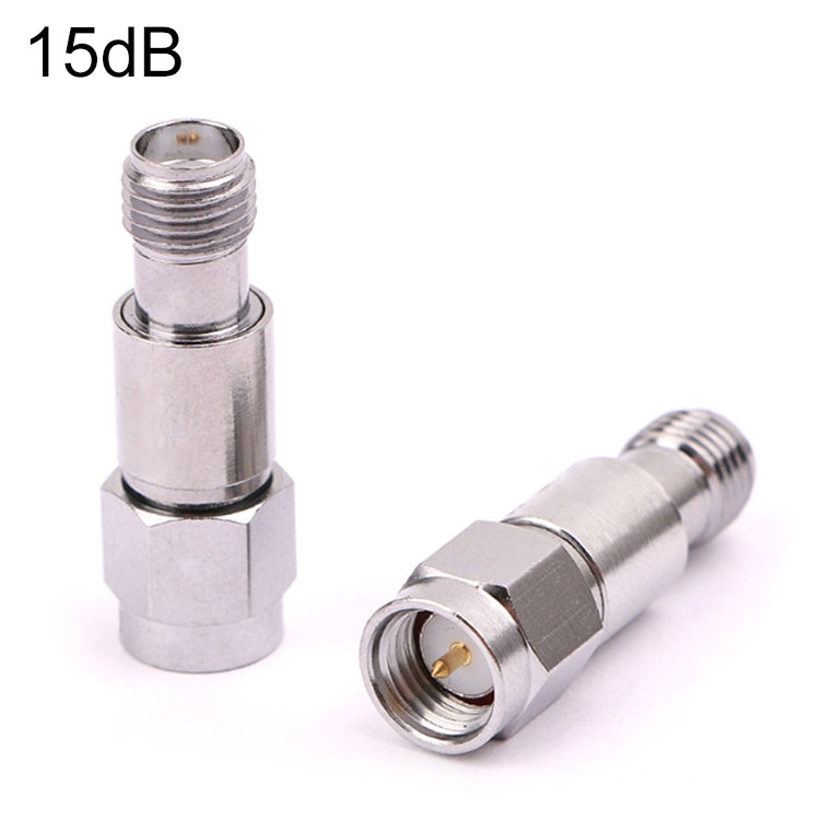 SMA Attenuator DC-6GHz SMA Coaxial Fixed Connectors, 1dBi, 2dBi, 3dBi, 5dBi, 6dBi, 8dBi, 9dBi, 10dBi, 15dBi, 25dBi, 30dBi, 40dBi, 50dBi, 60dBi