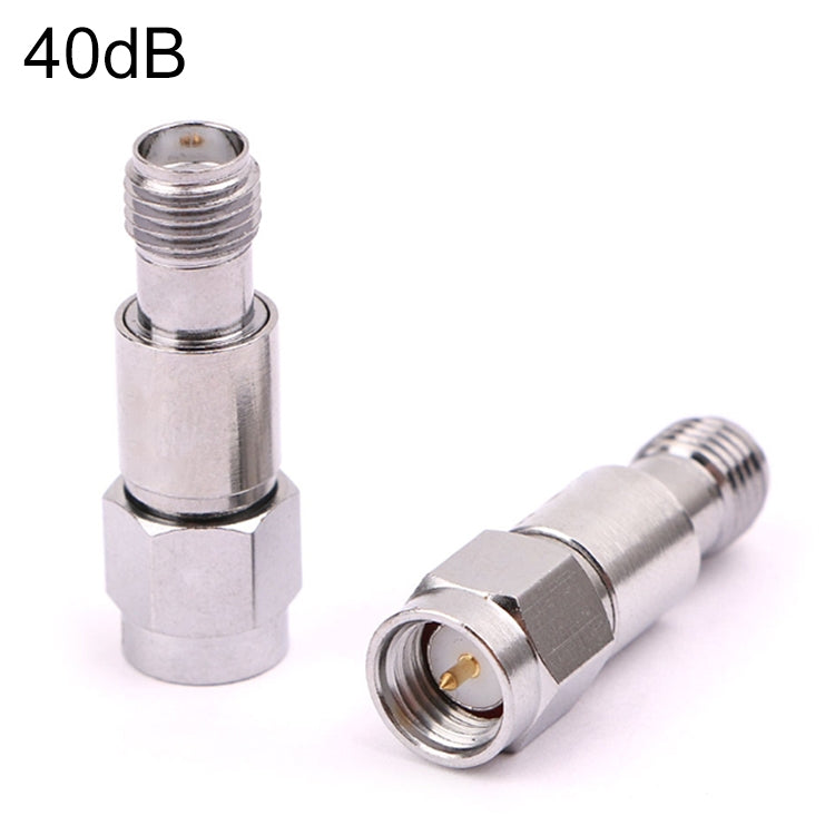 SMA Attenuator DC-6GHz SMA Coaxial Fixed Connectors, 1dBi, 2dBi, 3dBi, 5dBi, 6dBi, 8dBi, 9dBi, 10dBi, 15dBi, 25dBi, 30dBi, 40dBi, 50dBi, 60dBi