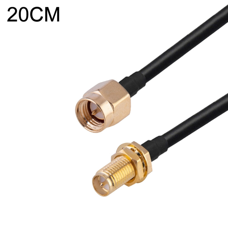 RG174 RF Coaxial Adapter Cable, Length: 20cm, 20cm RP-SMA Male to RP-SMA Female, 20cm RP-SMA Male to RP-SMA Male, 20cm RP-SMA Male to SMA Female, 20cm RP-SMA Male to SMA Male, 20cm SMA Male to SMA Female, 20cm SMA Male to RP-SMA Female                 ...