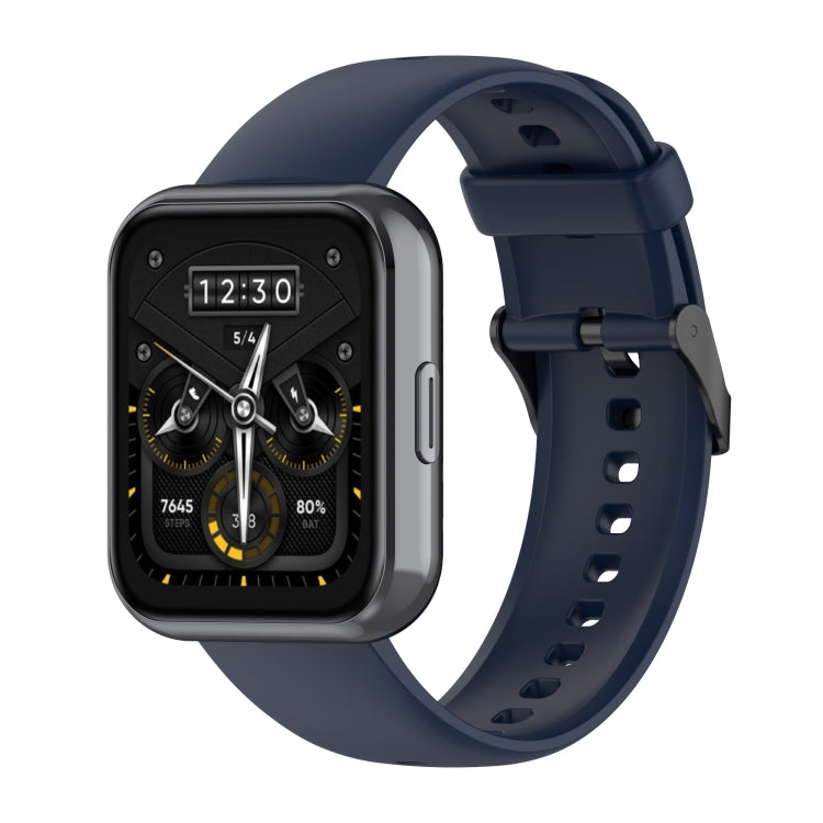 Solid Color Soft Silicone Watch Band, For Realme Watch 3