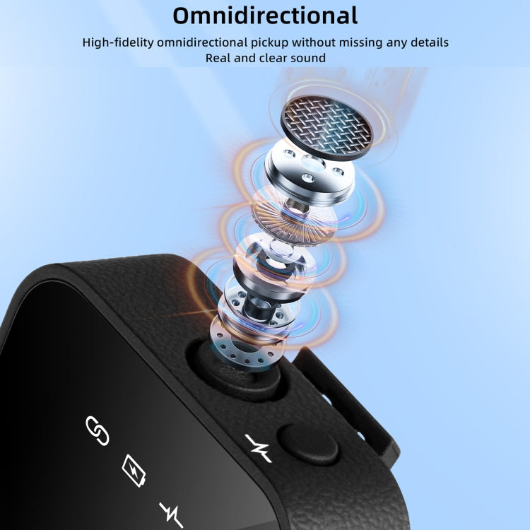 Yanmai GF525 2 in 1 Broadcast 2.4G Wireless Lavalier Microphone Mini Clip-on Mic with LED Display