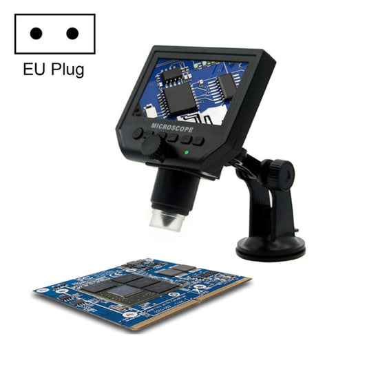 G600 600X 3.6MP 4.3 inch HD LCD Display Portable Digital Microscope, EU Plug, AU Plug, UK Plug