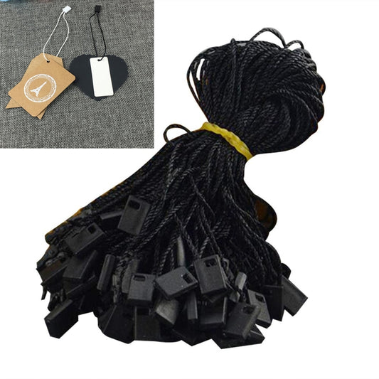 1 Pack of 990pcs Clothing Tag Rope CottonUniversal Plastic Square Hanging Tablets