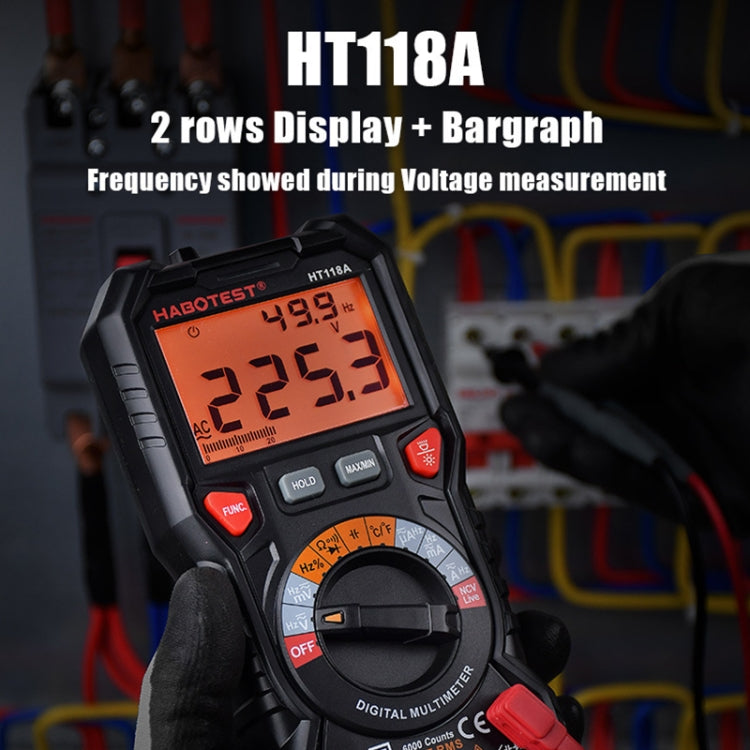 HABOTEST HT118D Portable High-precision Manual Digital Multimeter