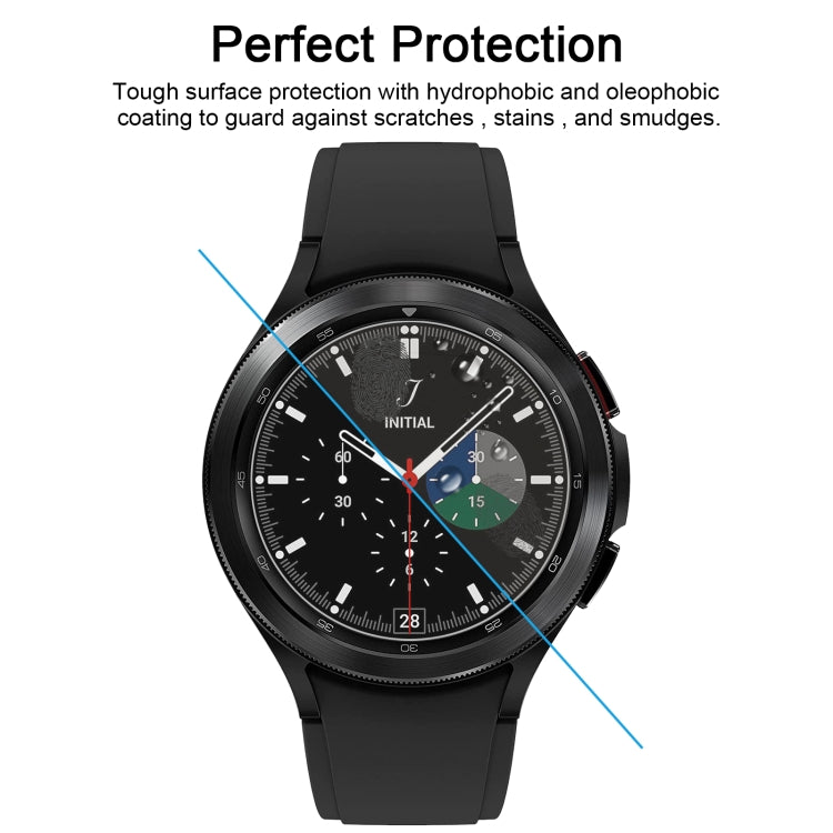 0.26mm 2.5D 9H Watch Tempered Glass Film Screen Protector, For Samsung Galaxy Watch4 Classic 46mm, For Samsung Galaxy Watch4 40mm