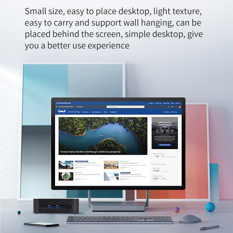 ZX03 Windows 11 Mini PC, Intel Twin Lake N150, Support Dual HDMI Output